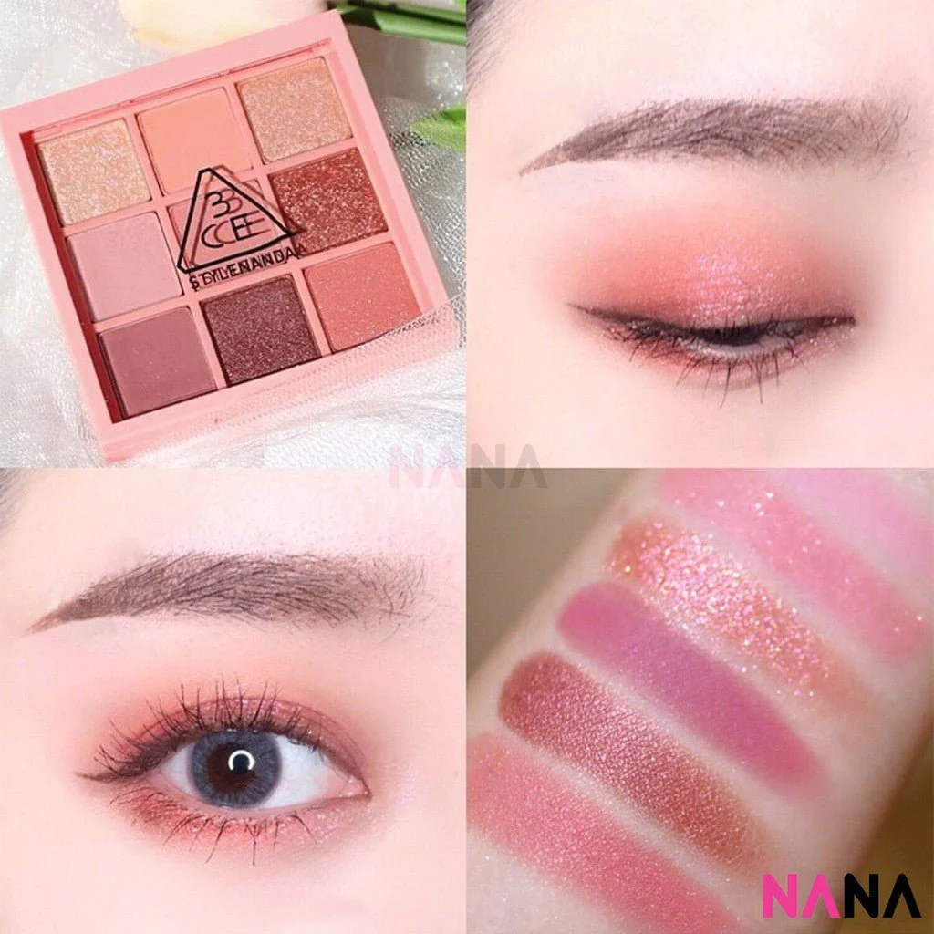 3CE Multi Eye Color Palette 8.1g [#OVERTAKE, #DRY BOUQUET, #AUTO FOCUS, #BEACH MUSE] - Image 2