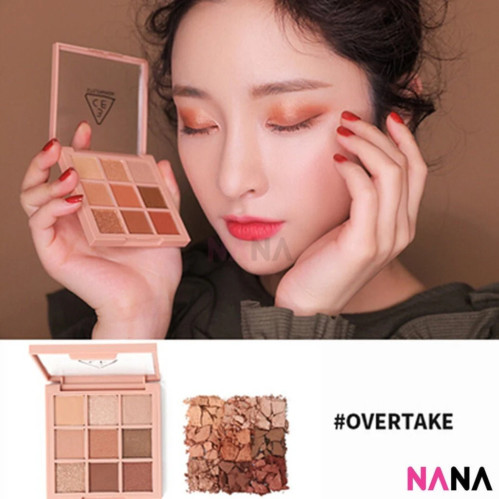 3CE Multi Eye Color Palette 8.1g [#OVERTAKE, #DRY BOUQUET, #AUTO FOCUS, #BEACH MUSE] - Image 3