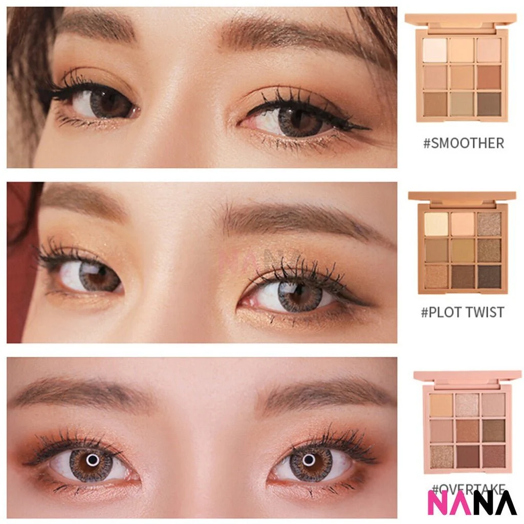 3CE Multi Eye Color Palette 8.1g [#OVERTAKE, #DRY BOUQUET, #AUTO FOCUS, #BEACH MUSE] - Image 4