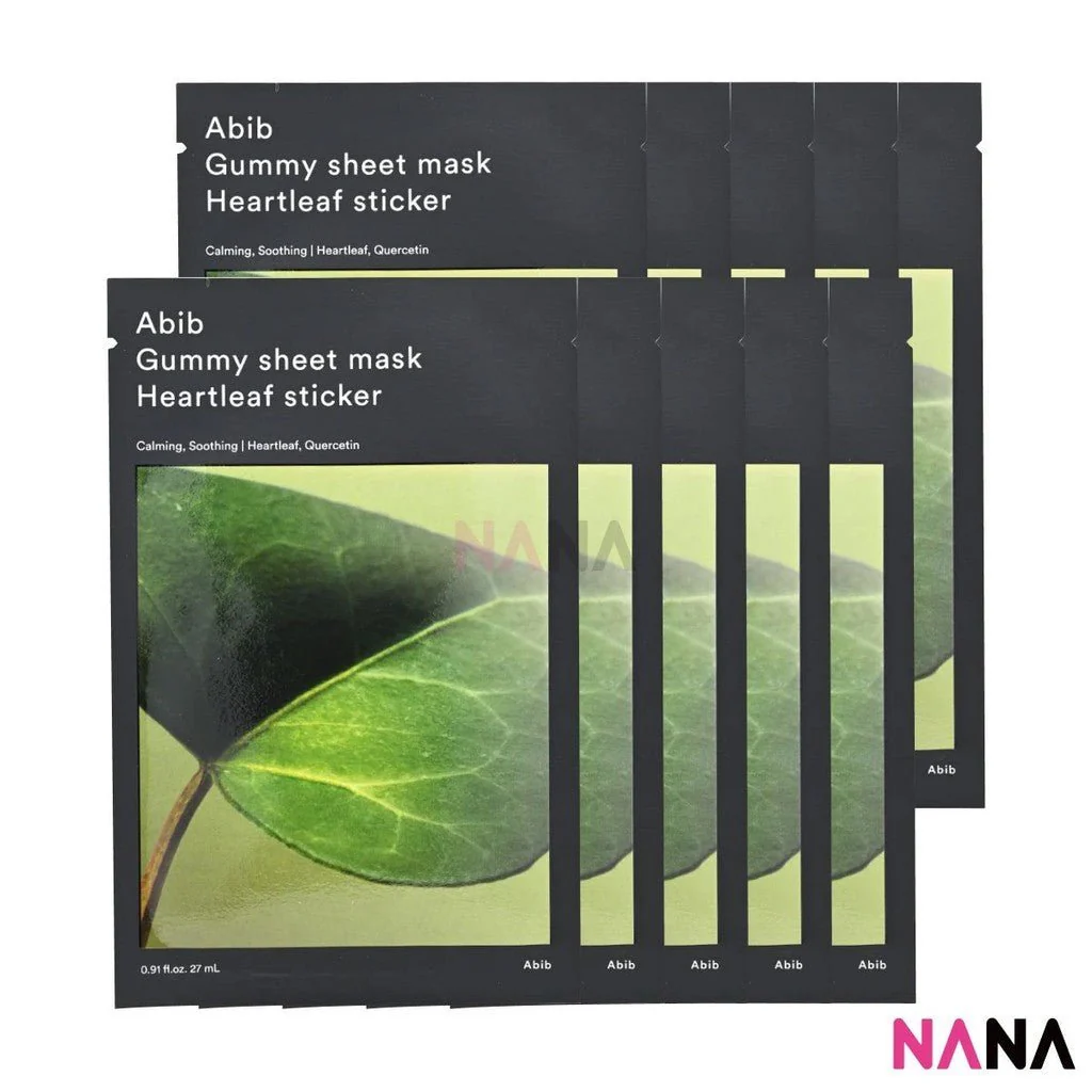 Abib Gummy Sheet Mask Heartleaf Sticker 10Sheets/box - Image 2