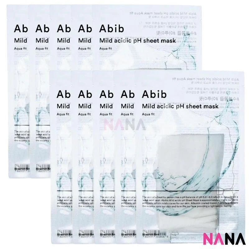 Abib Mild Acidic pH Sheet Mask Aqua Fit 10Sheets/box - Image 3