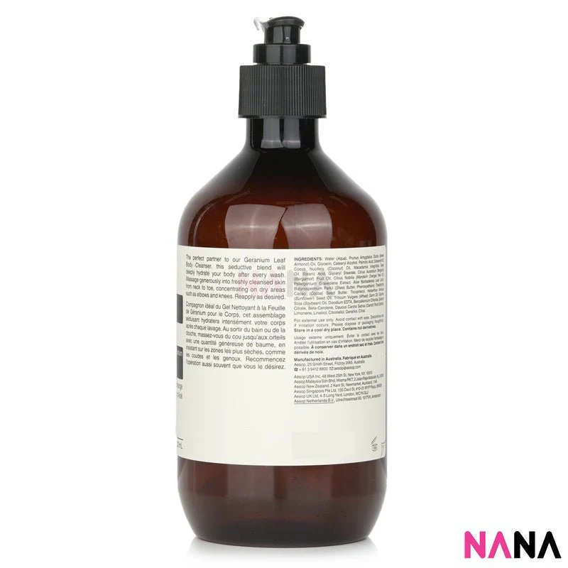 AESOP Geranium Leaf Body Balm 500ml - Image 3