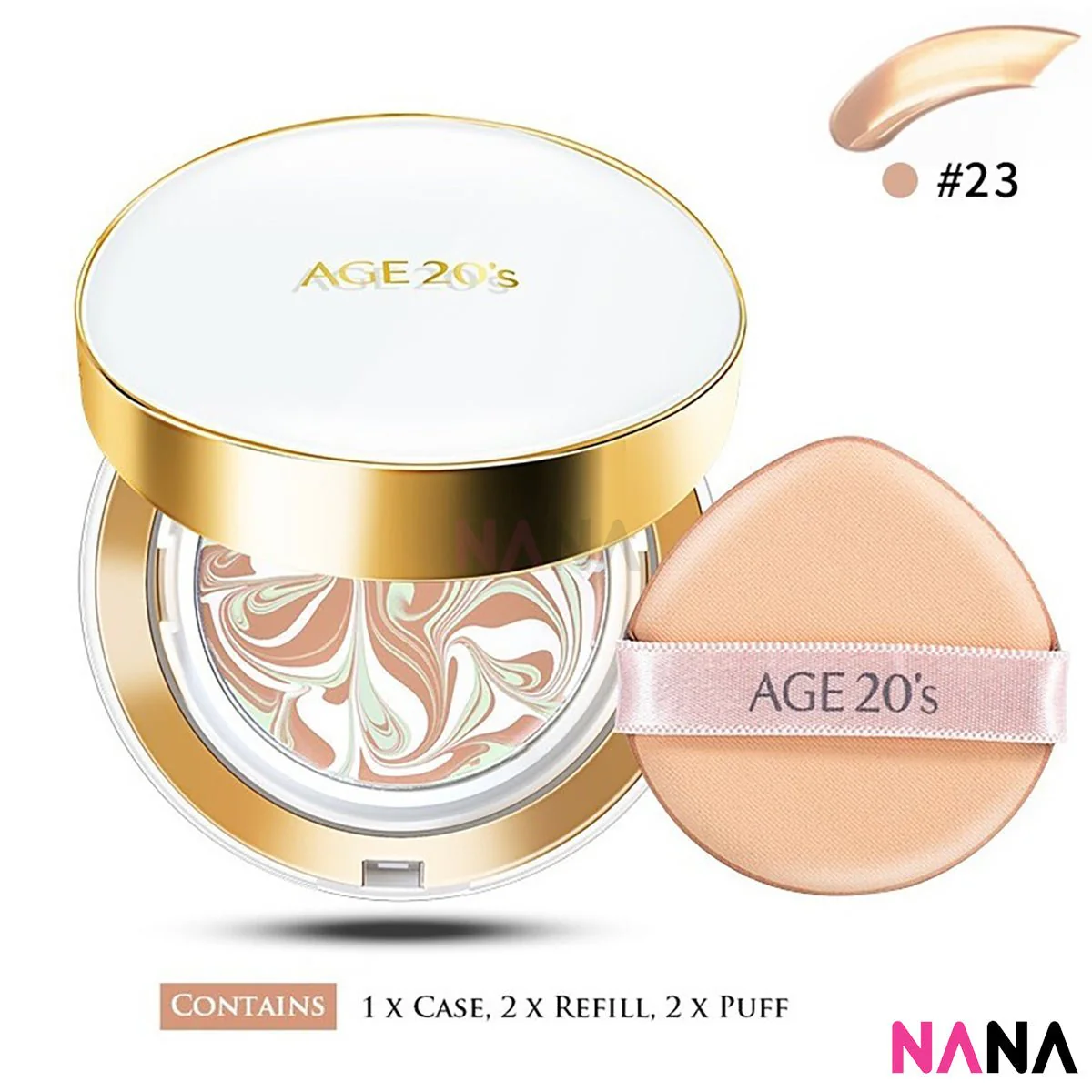 Age20's Signature Essence Cover Pact [White/ Pink/ Black] (#13, 21, 23) - Image 12