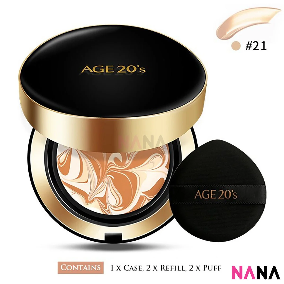 Age20's Signature Essence Cover Pact [White/ Pink/ Black] (#13, 21, 23) - Image 14
