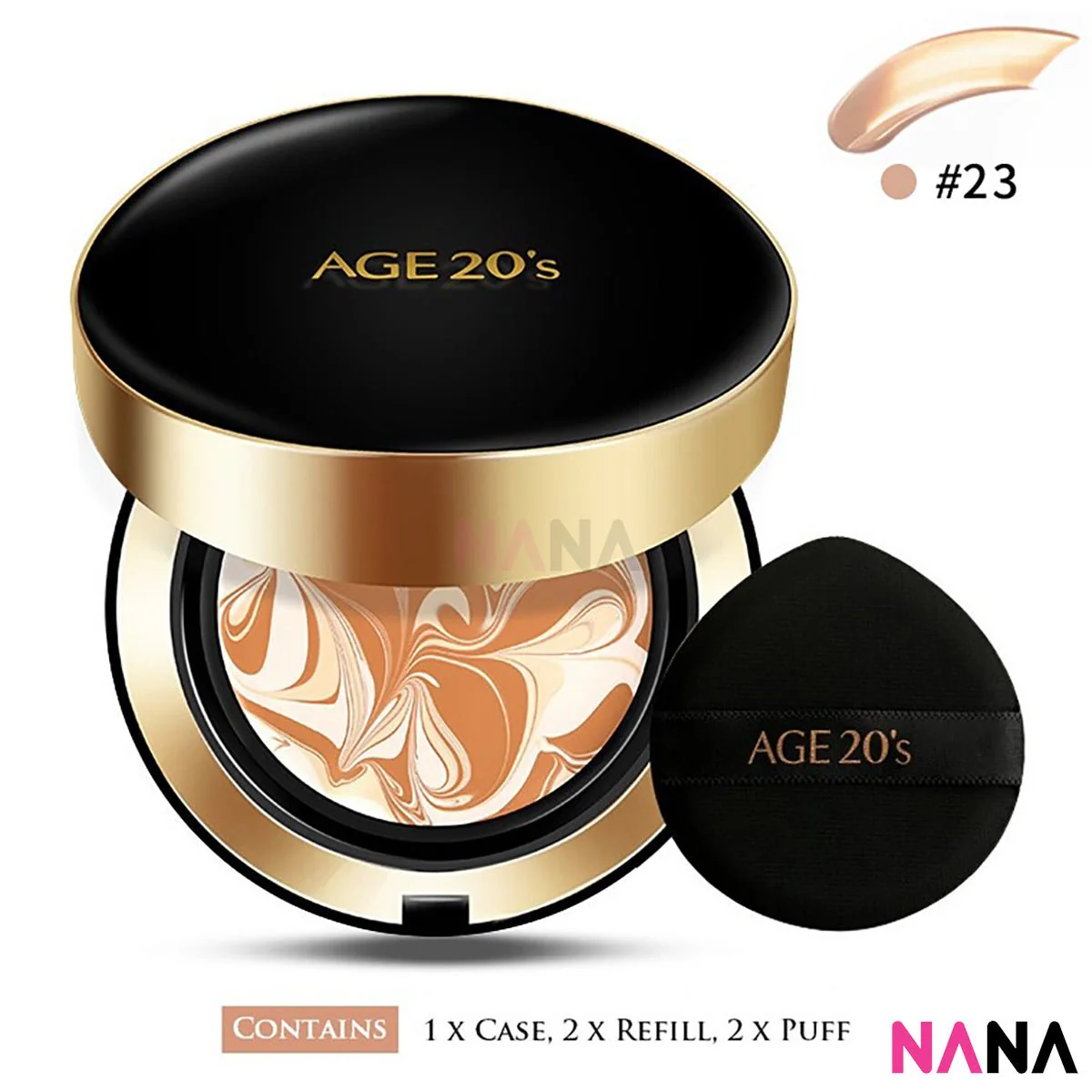 Age20's Signature Essence Cover Pact [White/ Pink/ Black] (#13, 21, 23) - Image 15