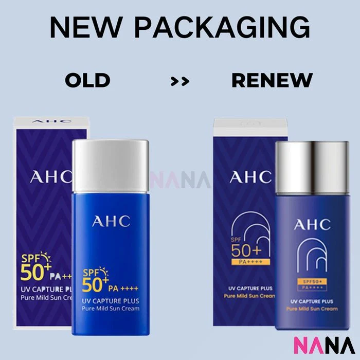 AHC Natural Perfection Moist Sun Cream SPF50+ PA++++ 50ml - Image 2