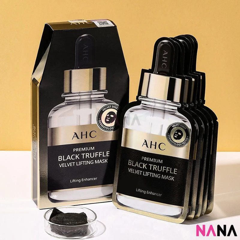 AHC Premium Black Truffle Velvet Lifting Mask 5pcs/box - Image 4