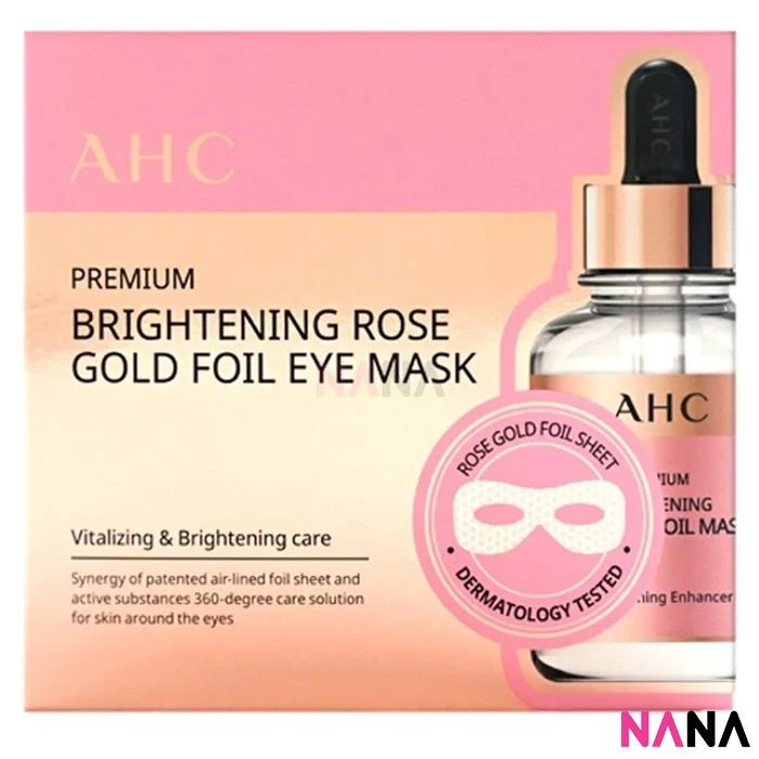 AHC Premium Masks (Cellulose / Amino Acid / Propolis / Skin Fit / Black Truffle / Gold Foil / Platinum Foil / Gold Foil Eye / Brightening Rose Eye) - Image 12
