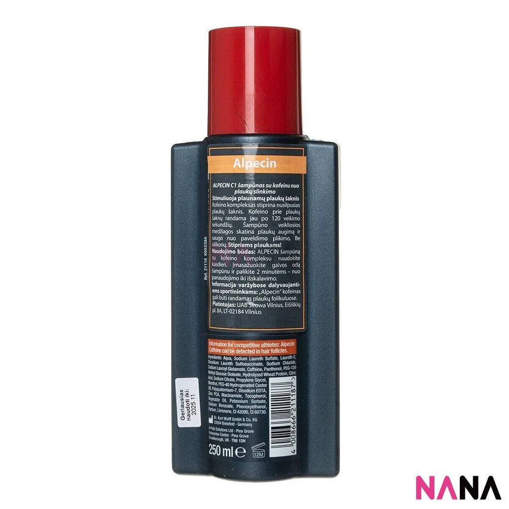 Alpecin Caffeine Shampoo C1 250ml - Image 2