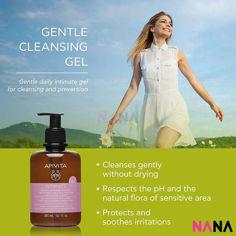 APIVITA Gentle Cleansing Gel for the Intimate Area for Daily Use Smart Pack 300ml - Image 2