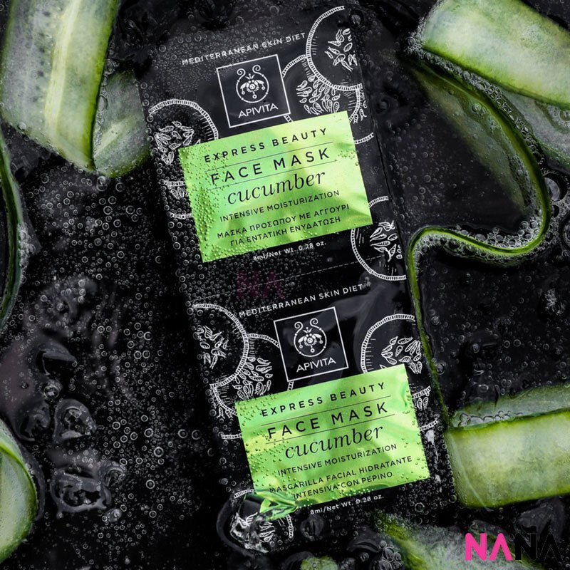 APIVITA Intensive Moisturization Face Mask - Cucumber 12 x 8ml - Image 3