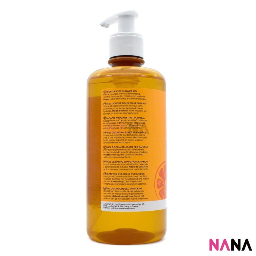 APIVITA MINI BEES Gentle Kids Shower Gel 500ml - Image 2