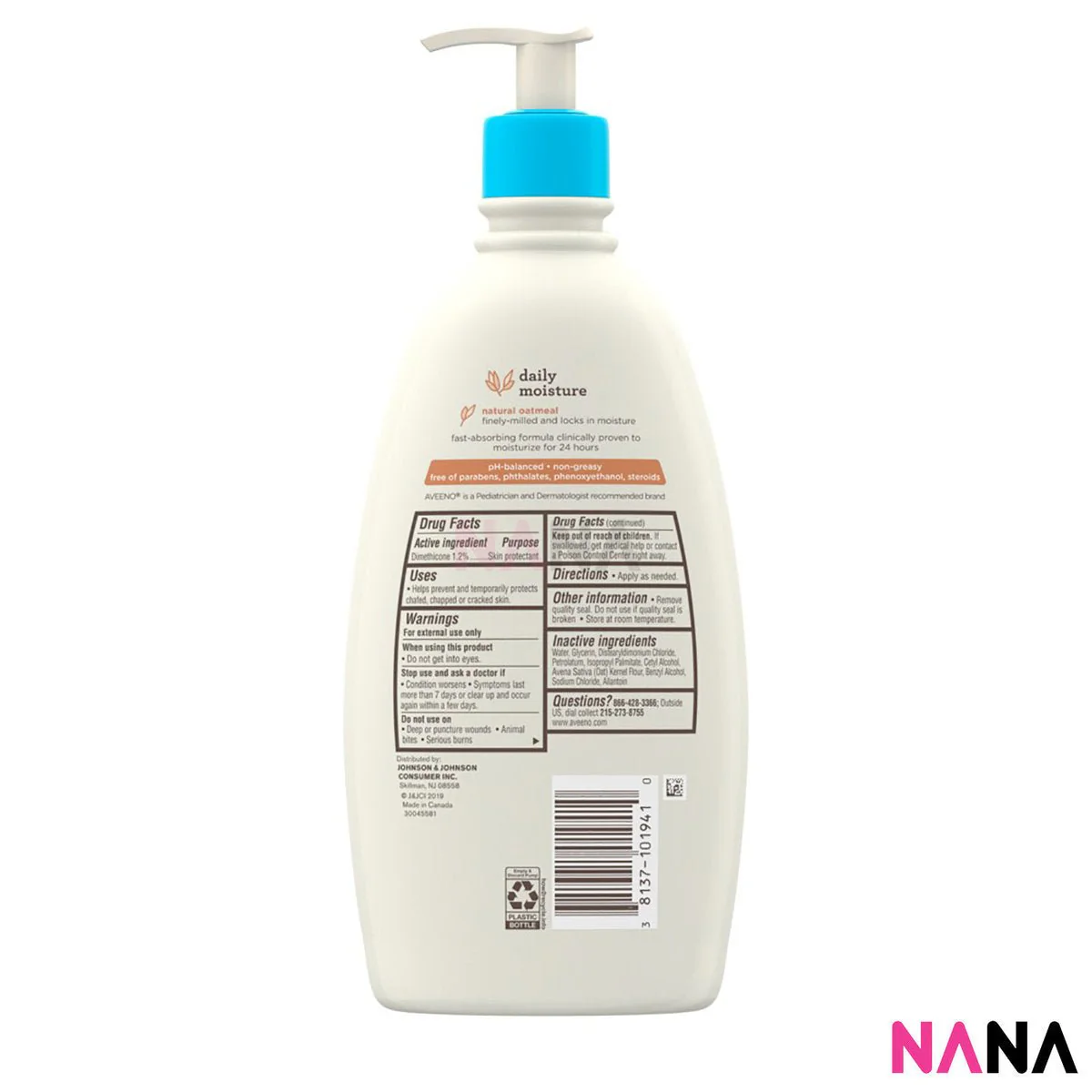 Aveeno Baby Daily Moisture Lotion 532ml - Image 3