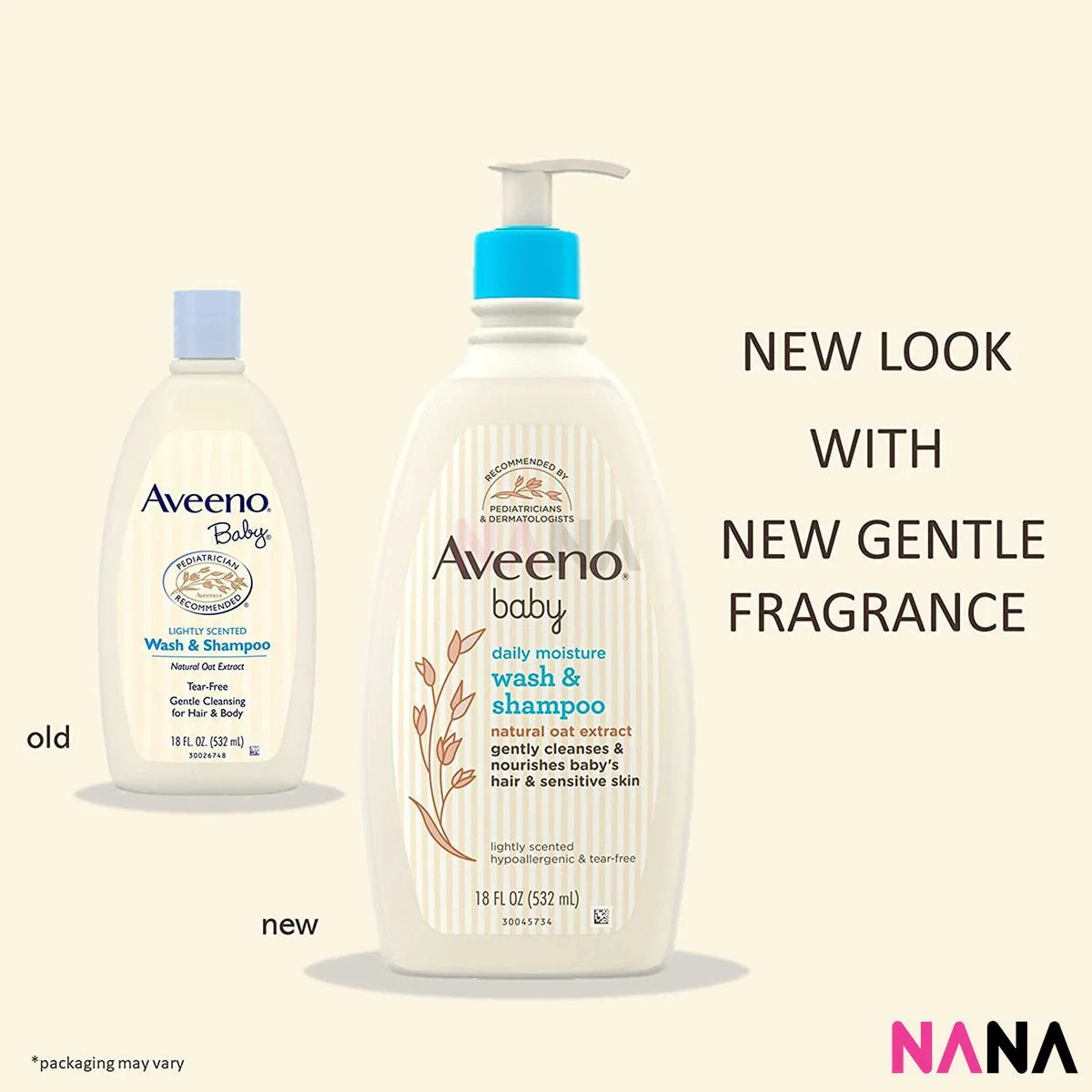 Aveeno Baby Wash & Shampoo For Hair & Body 532ml - Image 2