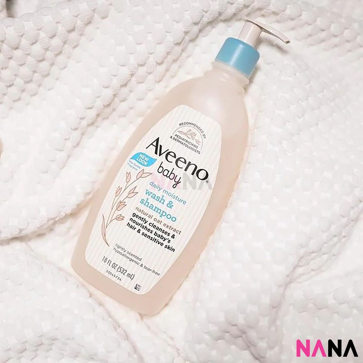 Aveeno Baby Wash & Shampoo For Hair & Body 532ml - Image 3