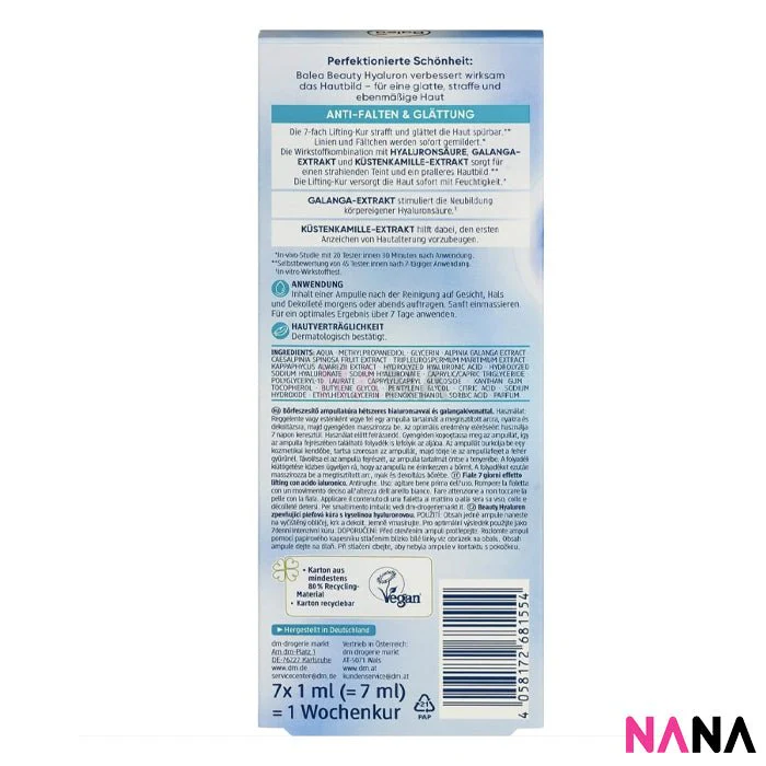 Balea Beauty Effect Lifting Treatment Ampoules 7 x 1 ml - Image 2