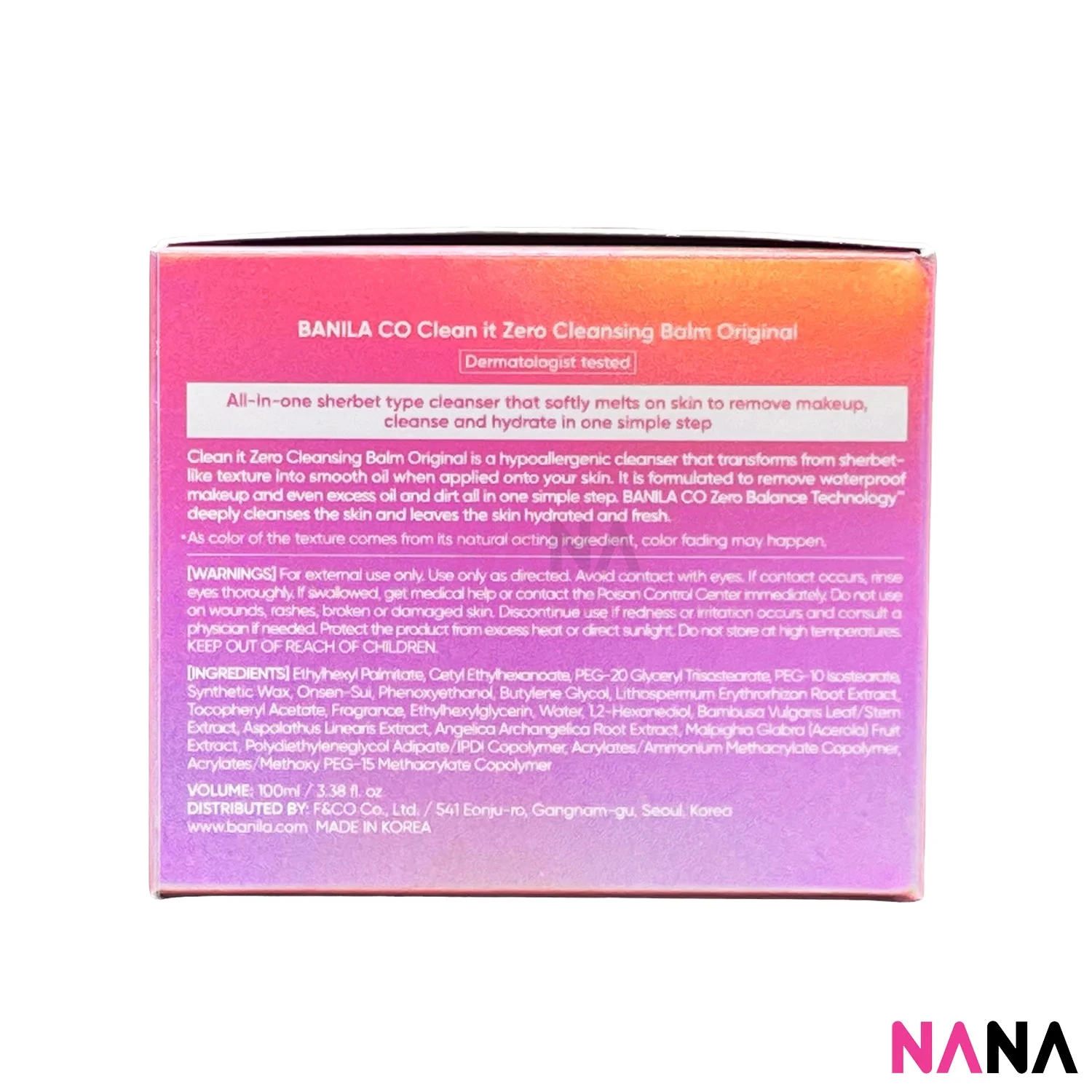 Banila Co. Clean it Zero Cleansing Balm - Original 100ml - Image 2