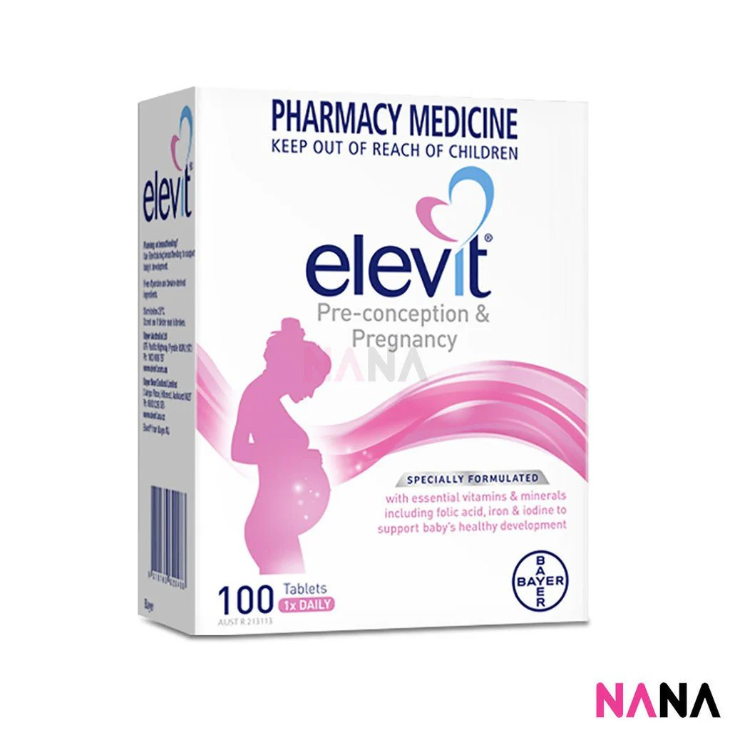 Bayer Pre-Pregnancy Couple's Pack for Men & Women: Elevit Pregnancy Multivitamin 100 Tablets + Menevit Male Fertility 90 Capsules - Image 3