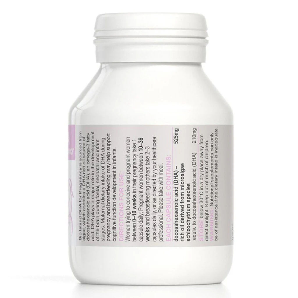 Bio Island DHA Pregnancy 60 Capsules - Image 2
