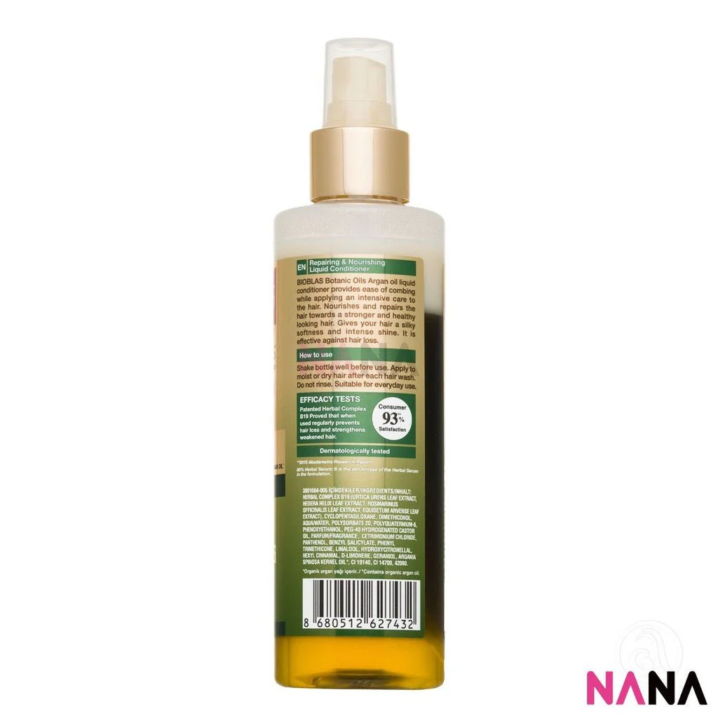 BIOBLAS Bioblas Botanic Oils - Argan Oil Liquid Conditioner 200ml - Image 2