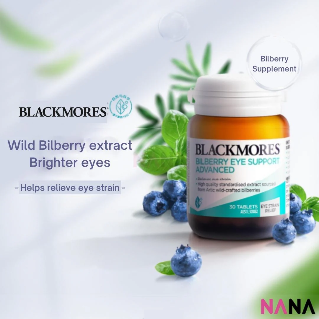 Blackmores Bilberry Eye Support 30 Tablets - Image 3