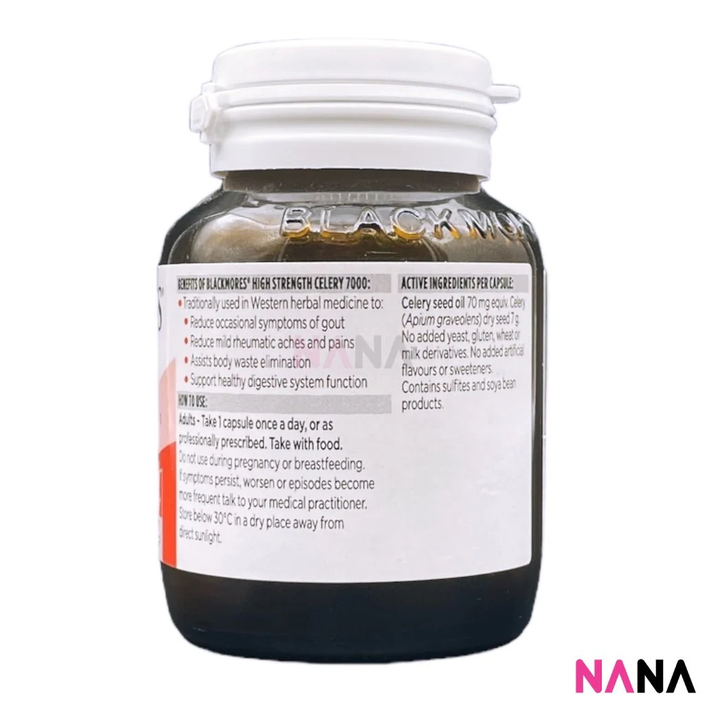 BLACKMORES High Strength Celery 7000mg 40 Tablets - Image 2