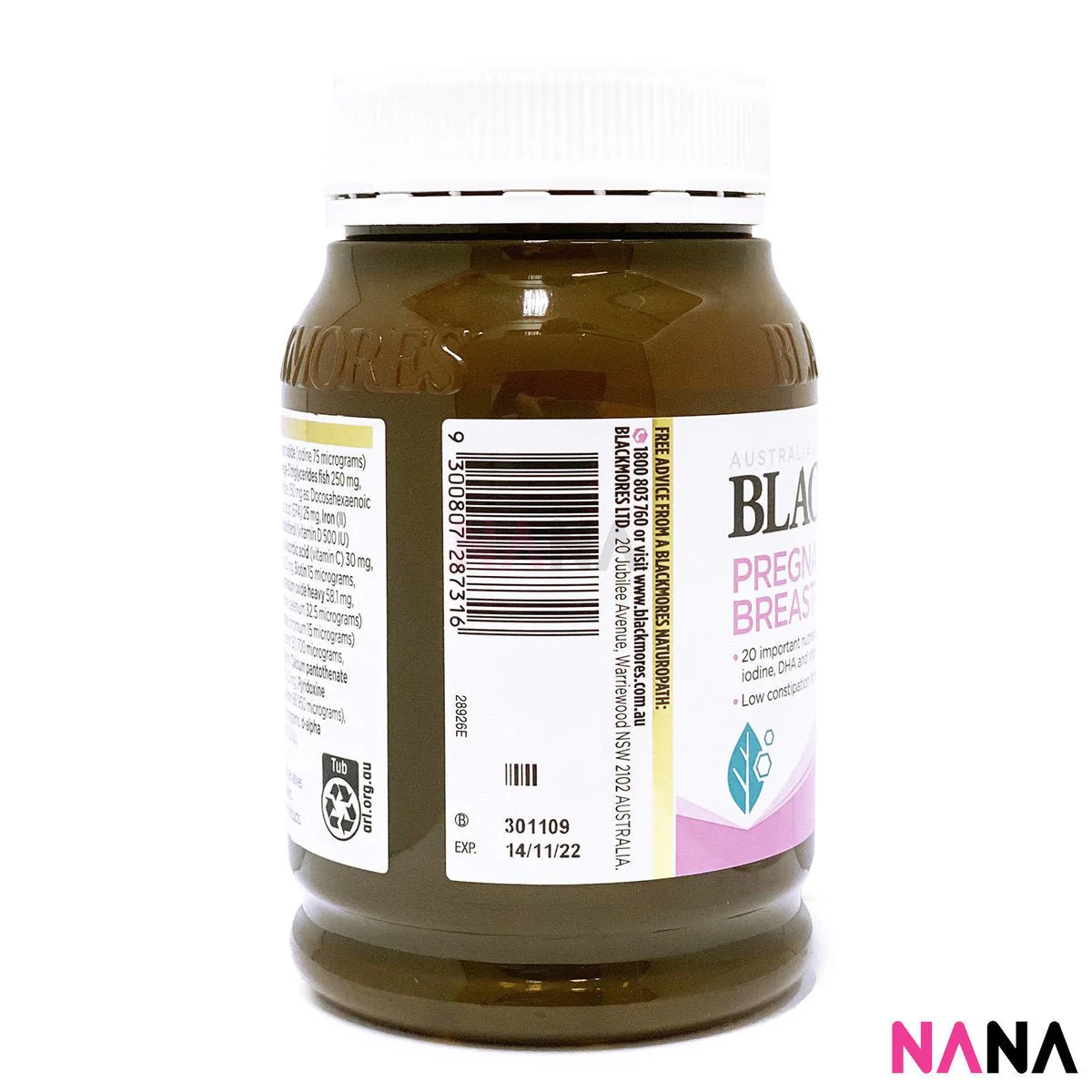 Blackmores Pregnancy and Breast Feeding Gold 180 Capsules - Image 4