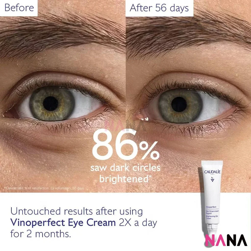 CAUDALIE Vinoperfect Soin Eclaircissant Regard Brightening Eye Cream Sample Pack (5ml x 1/2/3) - Image 5