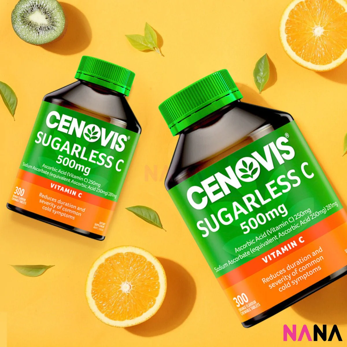 Cenovis Vitamin C 500mg Sugarless 300 Chewable Tablets - Image 3