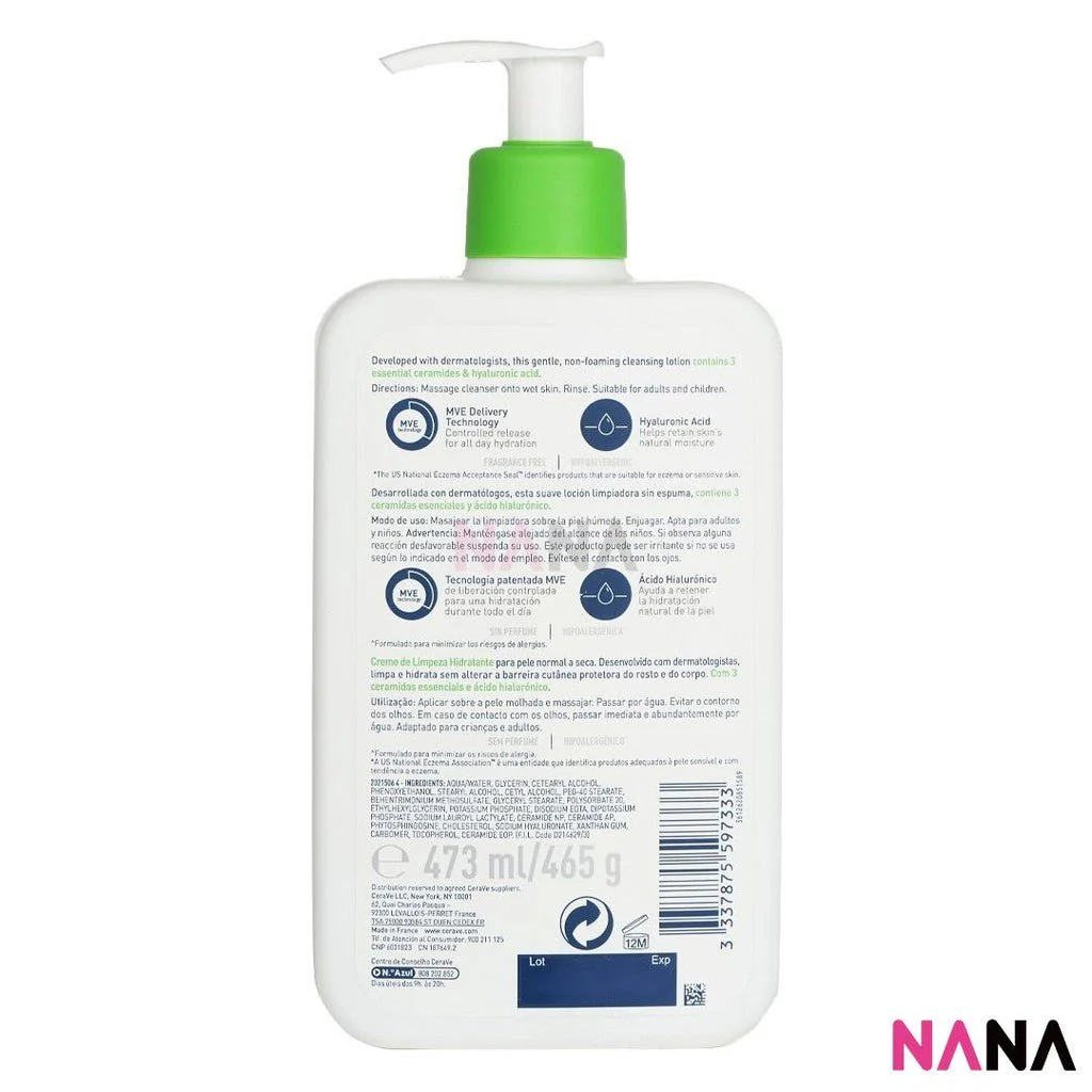 CeraVe Hydrating Cleanser 473ml - Image 4