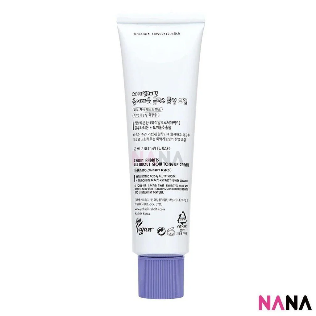 Chasin Rabbits All About Glow Tone Up Cream 50ml - Image 3