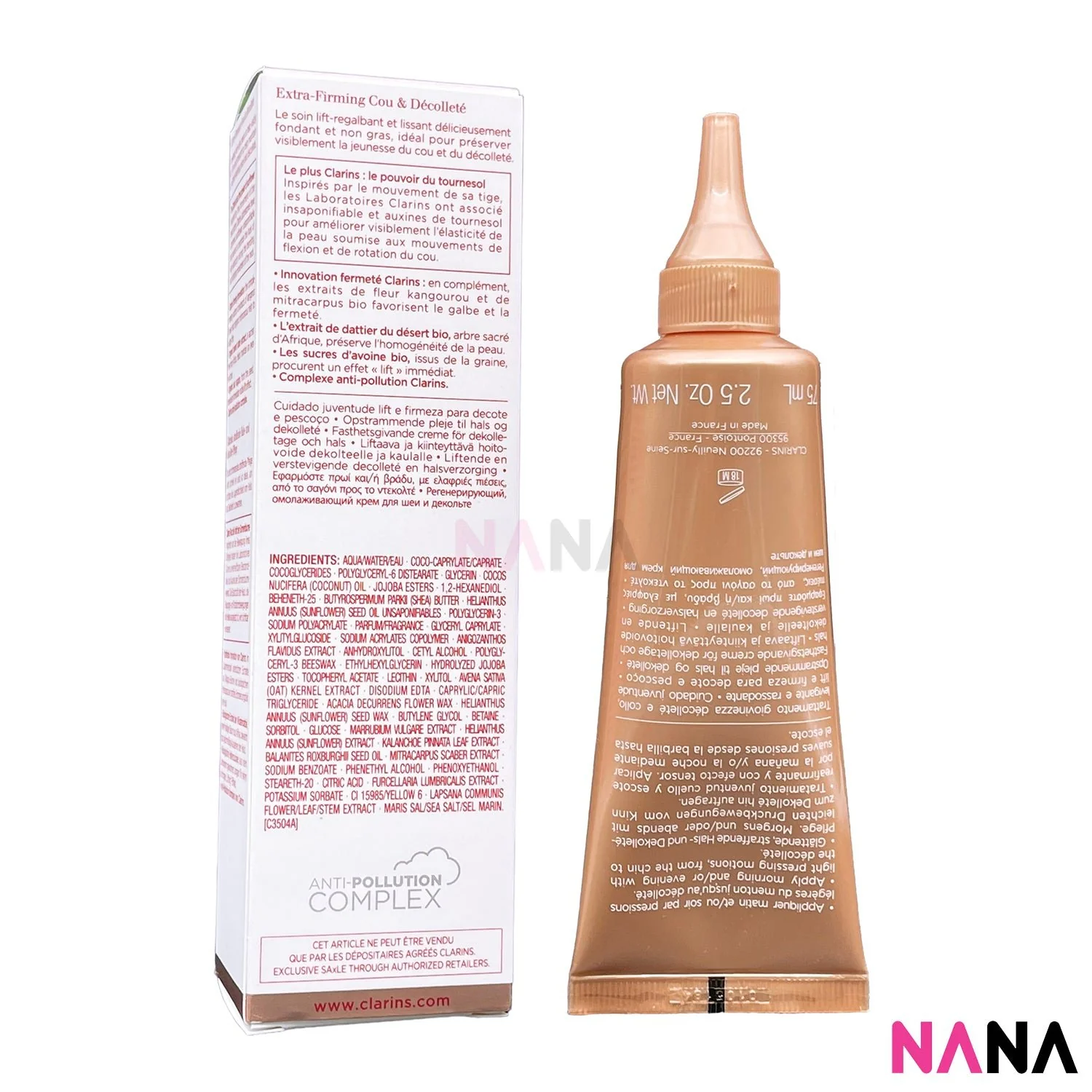 Clarins Extra-Firming Youthful Lift Neck & Decollete Care 75ml - Image 4