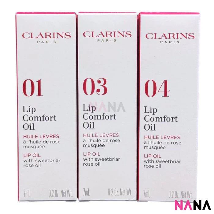 CLARINS Lip Comfort Oil set #01、03、04 7ml x3 - Image 5