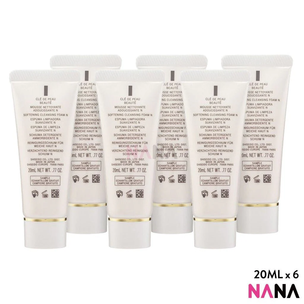 Cle De PEAU Softening Cleansing Foam Sample Pack (20ml x 6/3) - Image 2