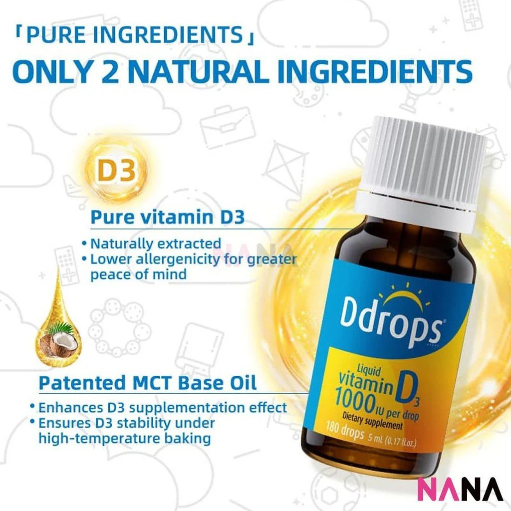 Ddrops VitaminD3 1000IU 180drops 5ml - Image 5