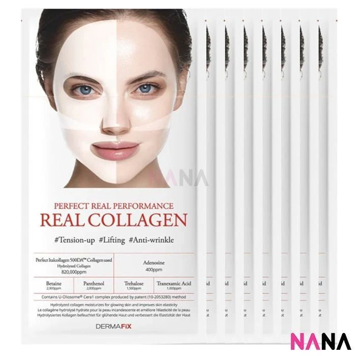 DERMAFiX Perfect Real Performance Collagen100 Mask 8Sheets - Image 2