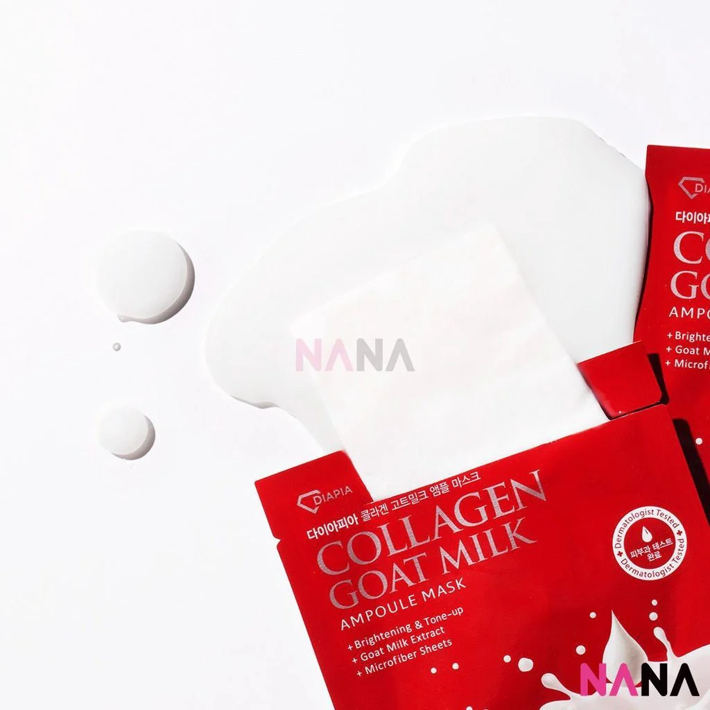 DIAPIA Collagen Goat Milk Ampoule Mask 5pcs/box - Image 3