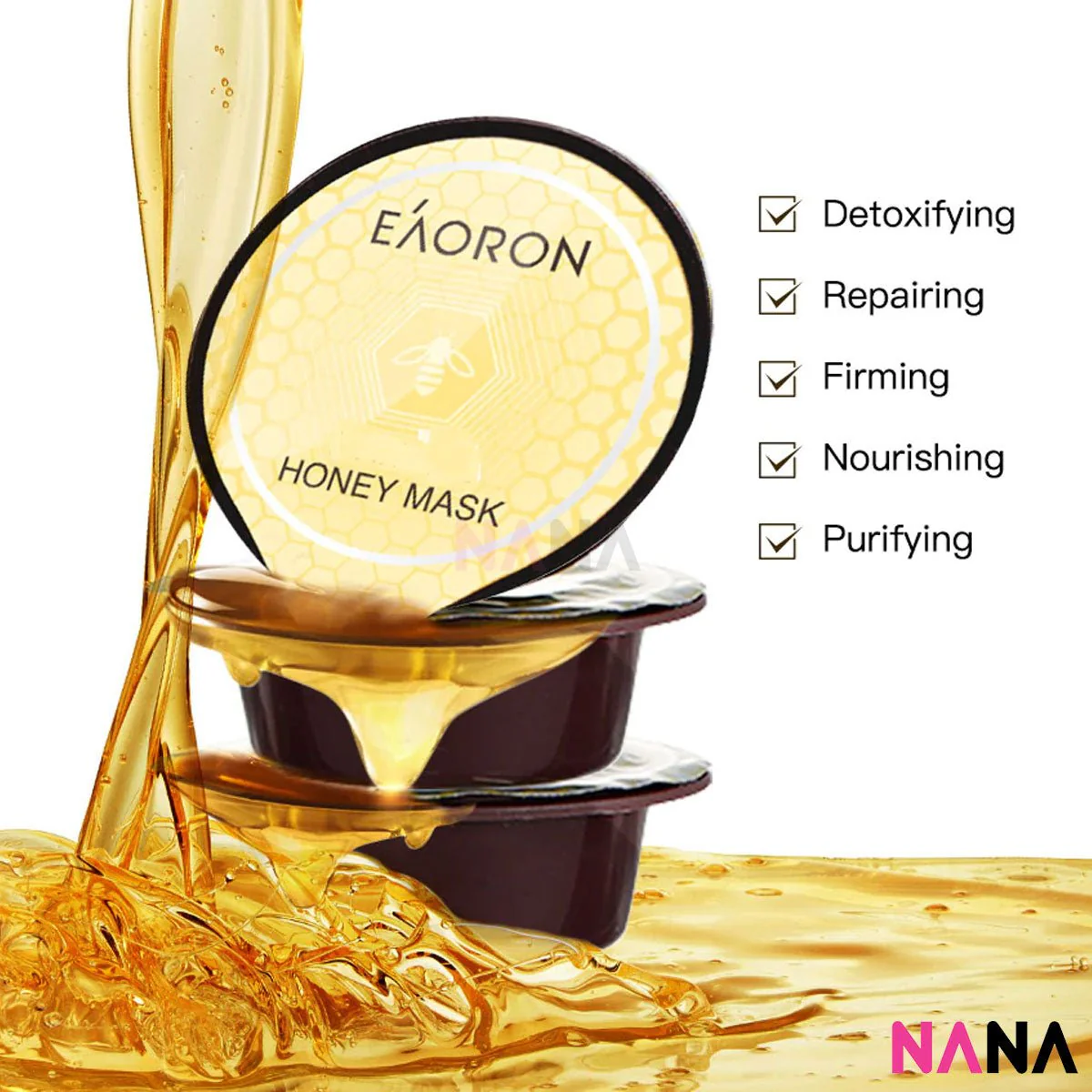 Eaoron Honey Mask with Propolis Capsule Packs (8 x 10ml Capsules/box) - Image 5