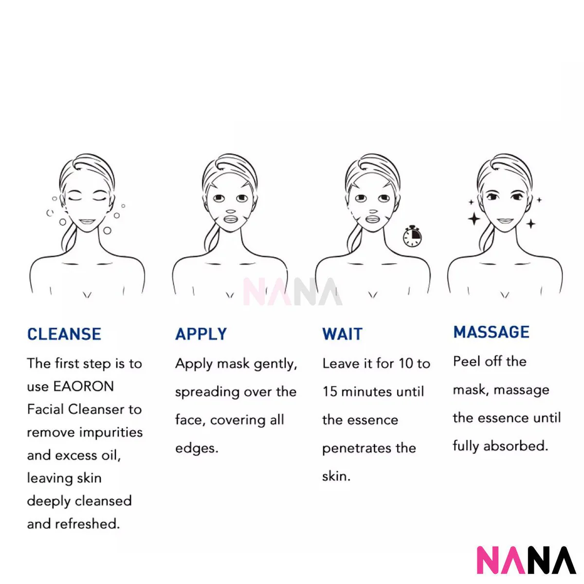 Eaoron Hyaluronic Acid Collagen Hydrating Face Mask (5 Sheets/ Box) - Image 6