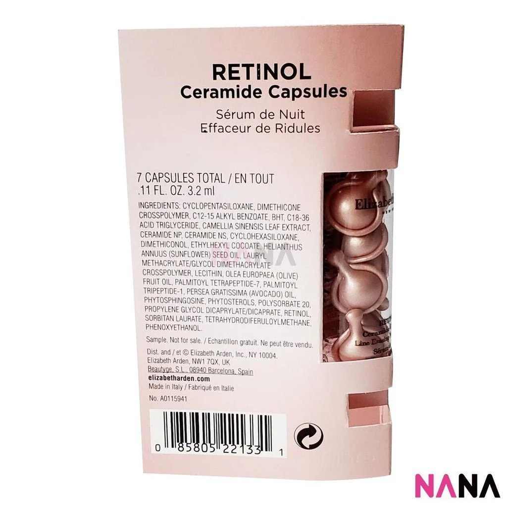 Elizabeth Arden Retinol Ceramide Capsules Line Erasing Night Serum Sample Pack (7 Capsules x 9/6/3) - Image 4