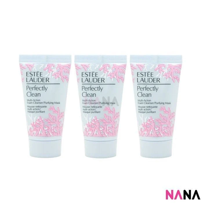Estee Lauder Perfectly Clean Multi-Action Foam Cleanser/Purifying Mask Sample Pack (30ml x 6/3) - Image 6