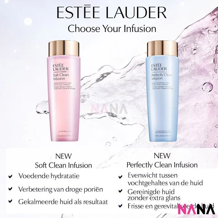 ESTEE LAUDER Soft Clean Infusion Hydrating Essence Lotion with Amino Acid + Waterlily 400ml - Image 2