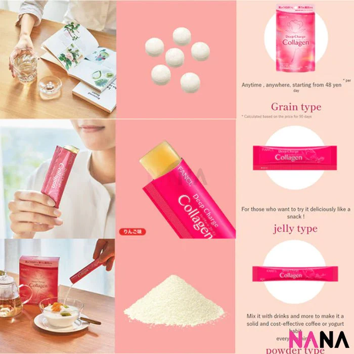 Fancl Deep Charge Collagen 30 Days 180 Tablets x3 - Image 4