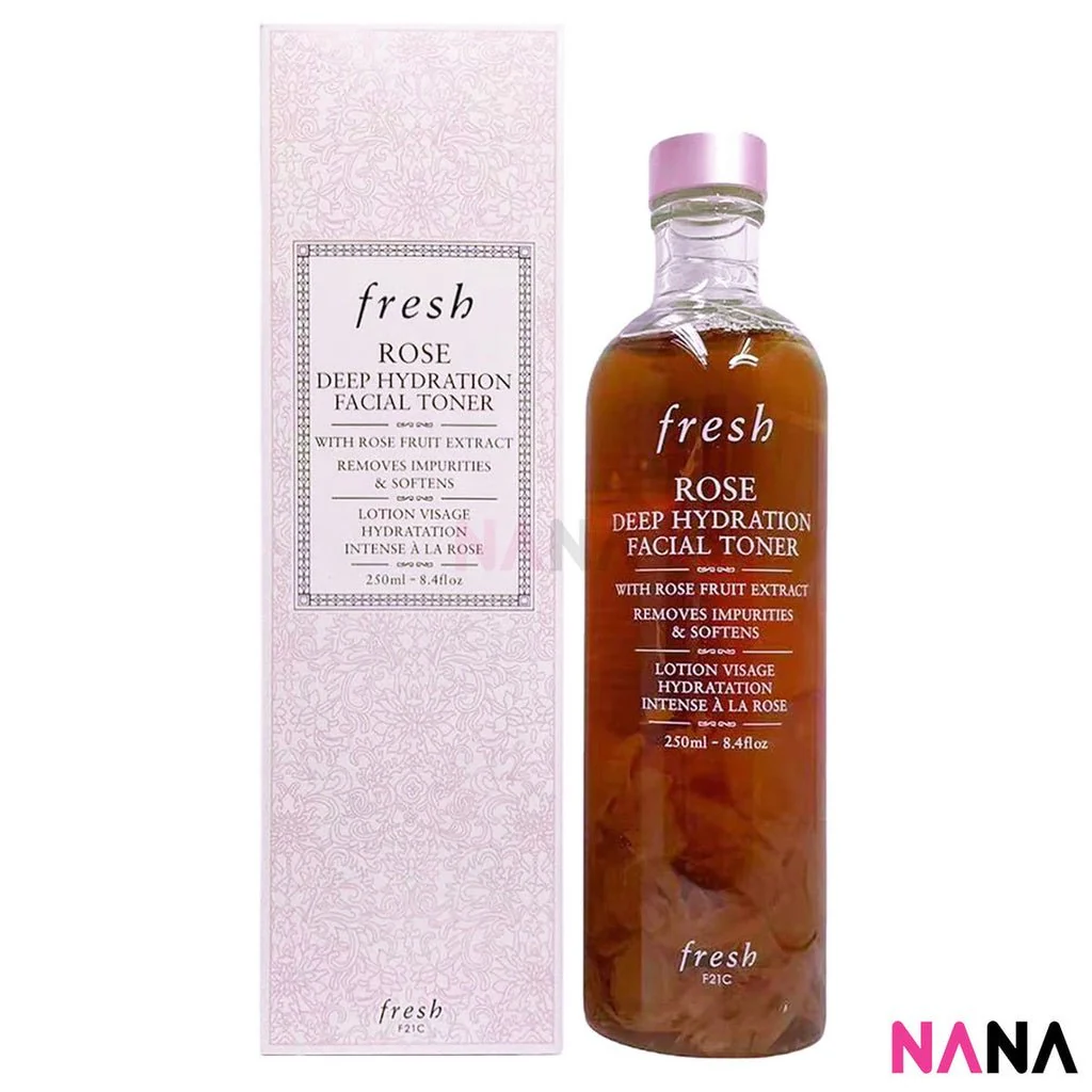 Fresh Rose Deep Hydration Set (3 items) (Facial Toner 250ml + Oil-Infused Serum 100ml + Face Cream 50ml) - Image 2