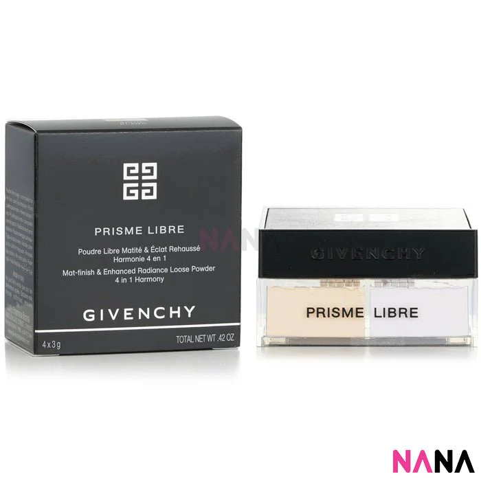 Givenchy Mat-Finish & Enhanced Radiance Loose Power 4 In1 Harmony Prisme Libre #2 Satin Blanc 4x3g - Image 2