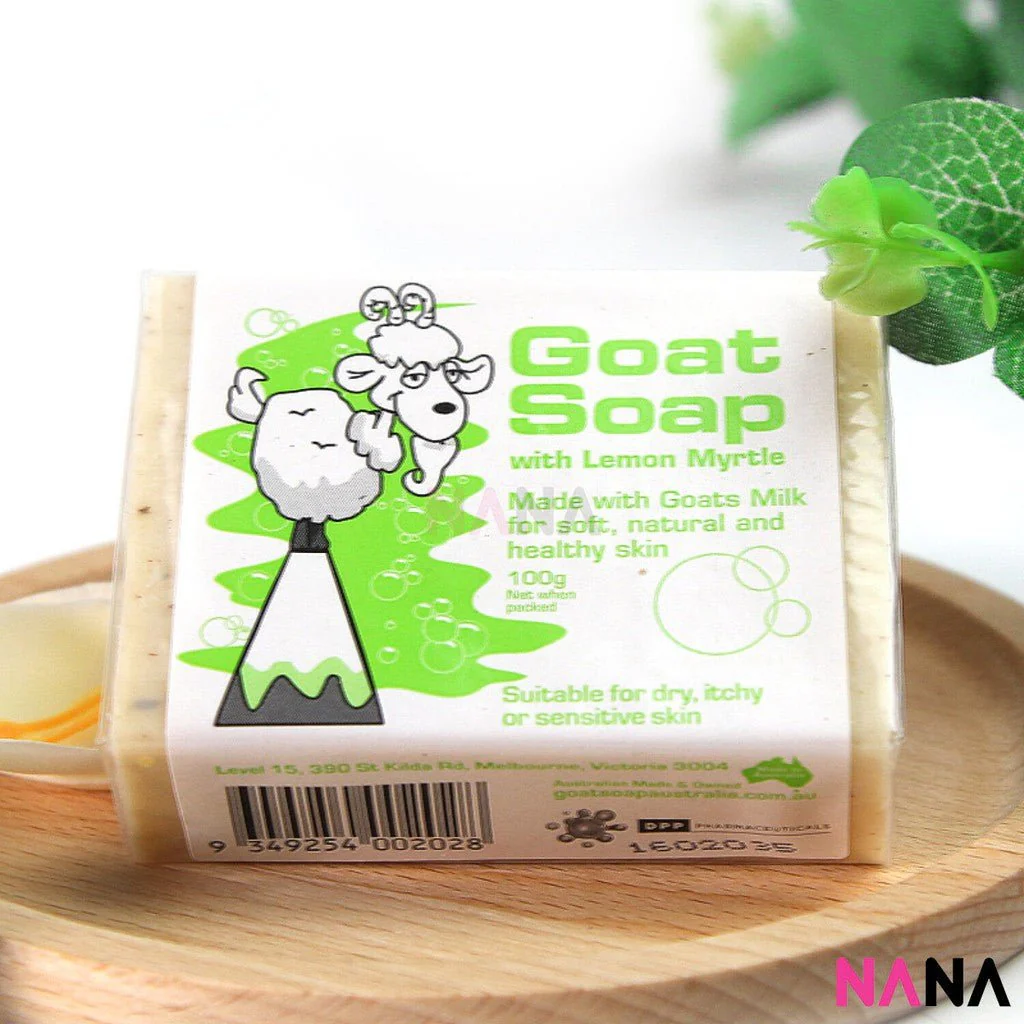Goat Soap Lemon Myrtle(Green) 100g - Image 2