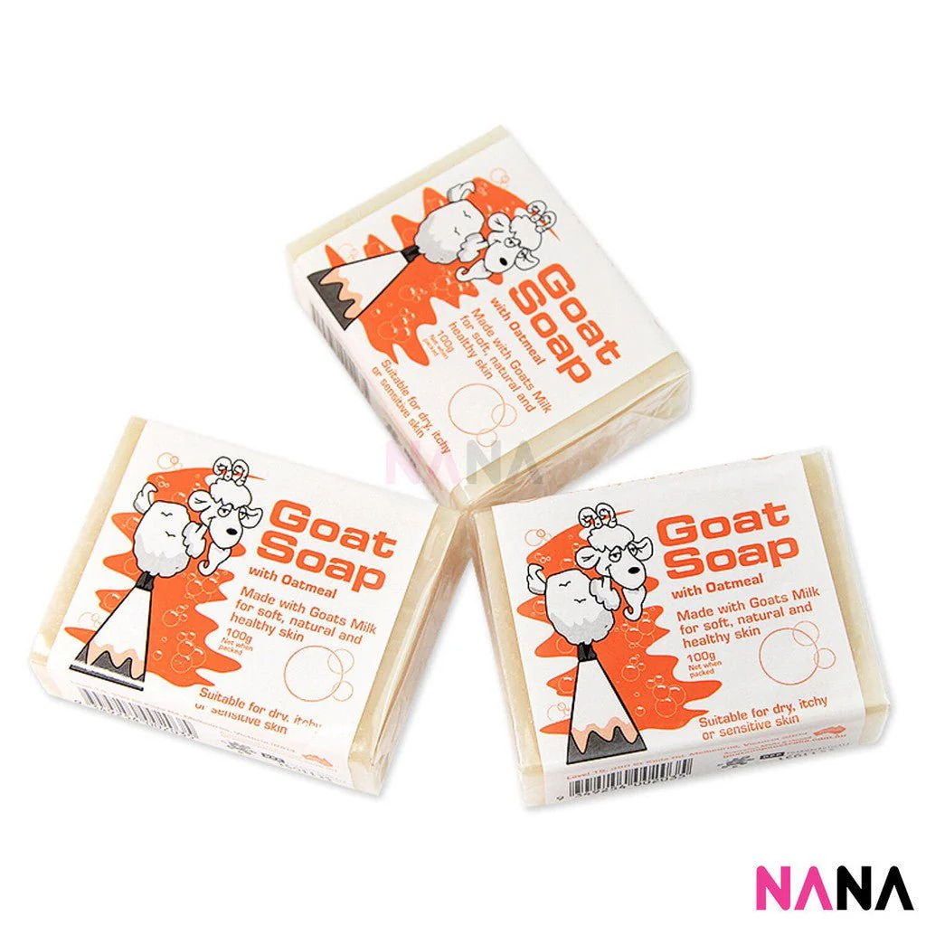 Goat Soap Oatmeal (Orange) 100g x3 - Image 3