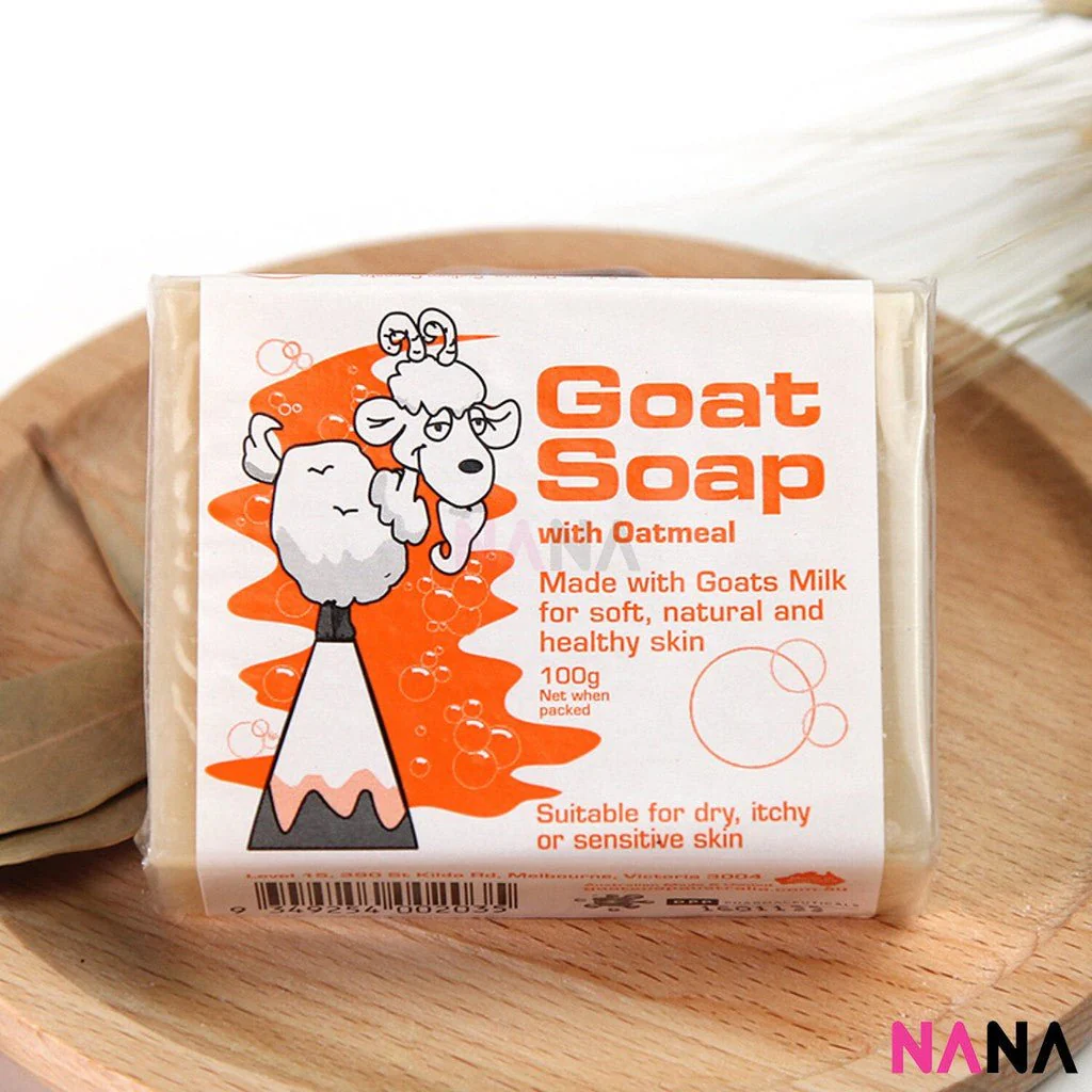Goat Soap Oatmeal (Orange) 100g x3 - Image 4