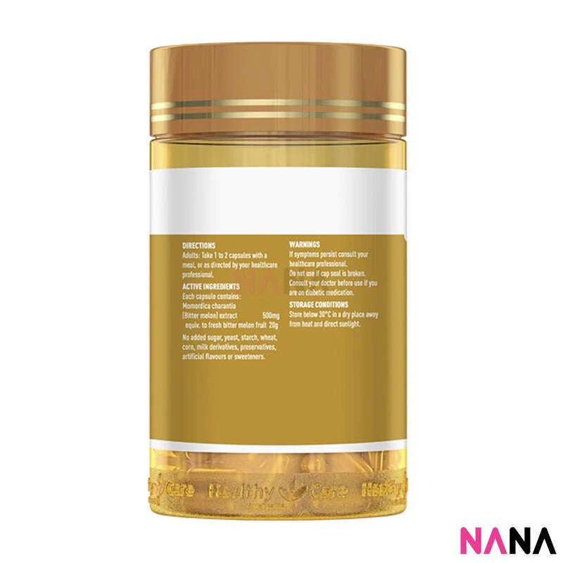 Healthy Care Bitter Melon 100 Capsules - Image 3