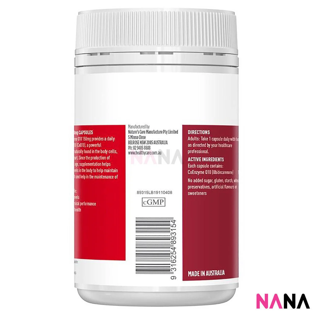 Healthy Care CoEnzyme Q10 150mg 100cap - Image 4